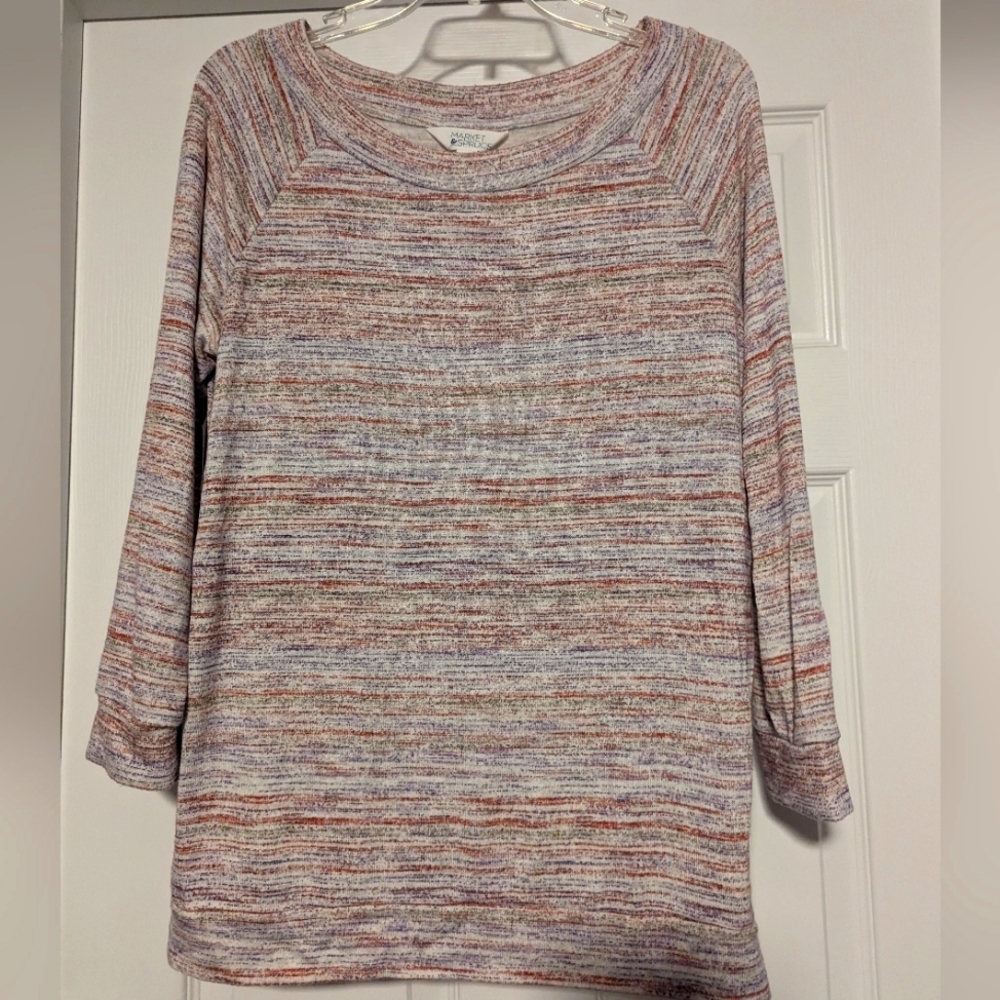 Market & Spruce Stripe Sweater 🩷